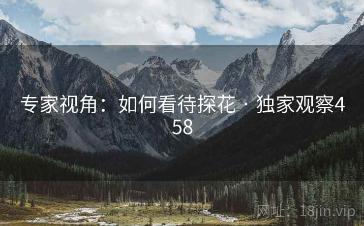 专家视角:如何看待探花 · 独家观察458