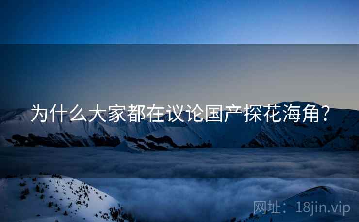 为什么大家都在议论国产探花海角? 为什么大家都在议论国产探花海角?