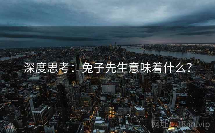 深度思考：兔子先生意味着什么？