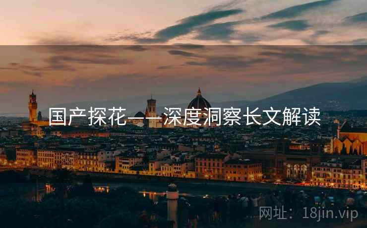 国产探花——深度洞察长文解读