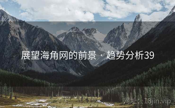 展望海角网的前景 · 趋势分析39 展望海角网的前景 · 趋势分析39