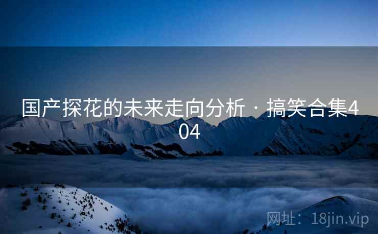 国产探花的未来走向分析 · 搞笑合集404